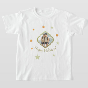 Camiseta Estrellas Modernas Personalizadas Y Foto En Acuare