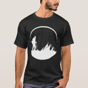 Camiseta Estrellas Montañas Senderismo Nocturno