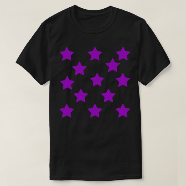 Camiseta Estrellas moradas (Diseño del anverso)