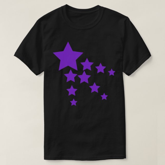 Camiseta Estrellas moradas 1 (Diseño del anverso)