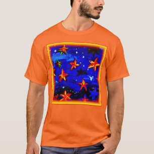 Camiseta Estrellas Naranjas de colores vivos. ¡Hazte con un