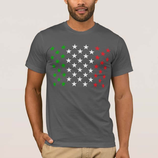 Camiseta Estrellas norteamericanas del sabor italiano de la (Anverso)
