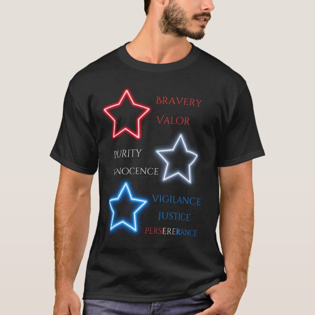 Camiseta Estrellas patrióticas (Anverso)
