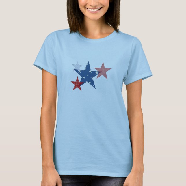Camiseta Estrellas patrióticas (Anverso)