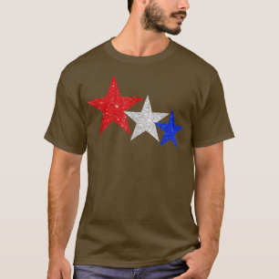 Camiseta Estrellas patrióticas esparcen rojo blanco azul no