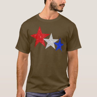 Camiseta Estrellas patrióticas esparcen rojo blanco azul no