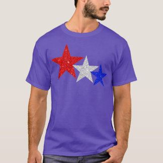 Camiseta Estrellas patrióticas esparcen rojo blanco azul no