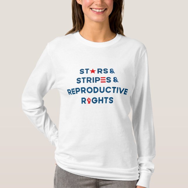 Camiseta Estrellas priva derechos reproductivos 4 de julio  (Anverso)