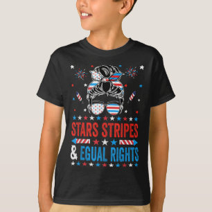 Camiseta Estrellas Rayas E Igualdad De Derechos 4 De Julio 