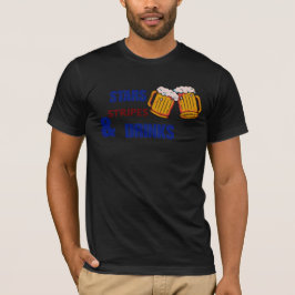 Camiseta Estrellas Rayas y Bebidas Divertido Patriótico 4 d