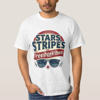 Camiseta Estrellas, rayas y vibraciones de la libertad