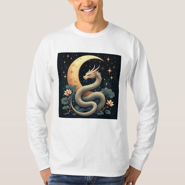 Camiseta estrellas Serpiente Lunar (Anverso)