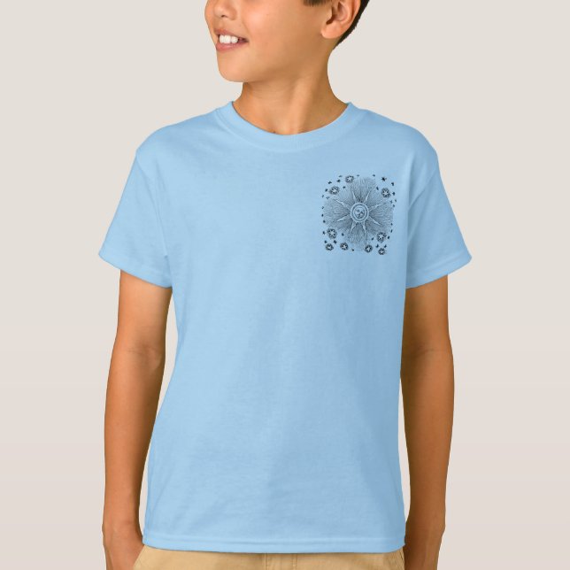 Camiseta Estrellas Solares Cielo Nocturno Antiguo Zodíaco M (Anverso)