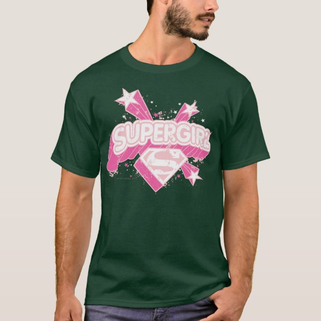 Camiseta Estrellas superchica y logotipo (Anverso)