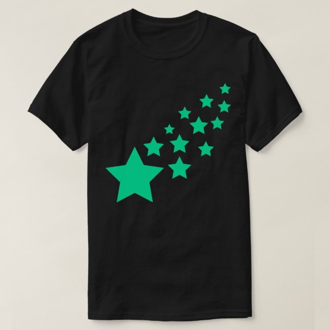 Camiseta Estrellas verdes (Diseño del anverso)