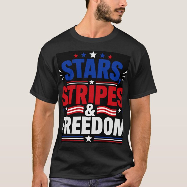 Camiseta Estrellas Viajes y Libertad (Anverso)