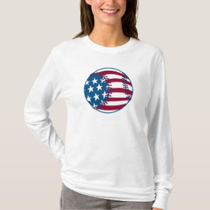 Camiseta Estrellas y Barras de Béisbol de EE. UU.