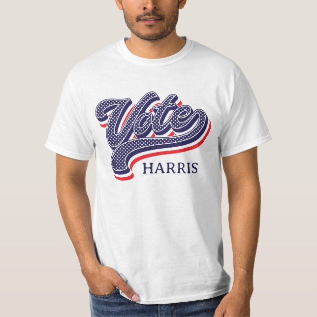 Camiseta Estrellas y franjas electorales personalizadas (Anverso)