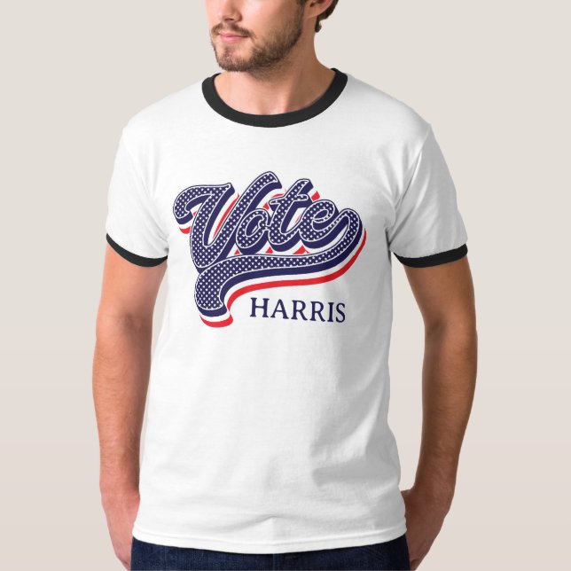 Camiseta Estrellas y franjas electorales personalizadas (Anverso)