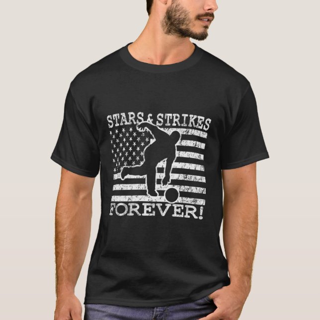 Camiseta Estrellas Y Huelgas Por Siempre Golpean La Bandera (Anverso)