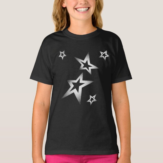 Camiseta Estrellas y purpurina (Anverso)