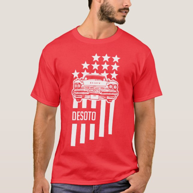 Camiseta estrellas y rayas de DeSoto de los años 50 (Anverso)