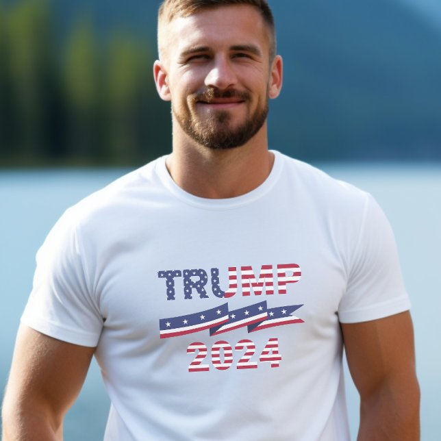 Camiseta Estrellas y rayas de Trump 2024 (Subido por el creador)