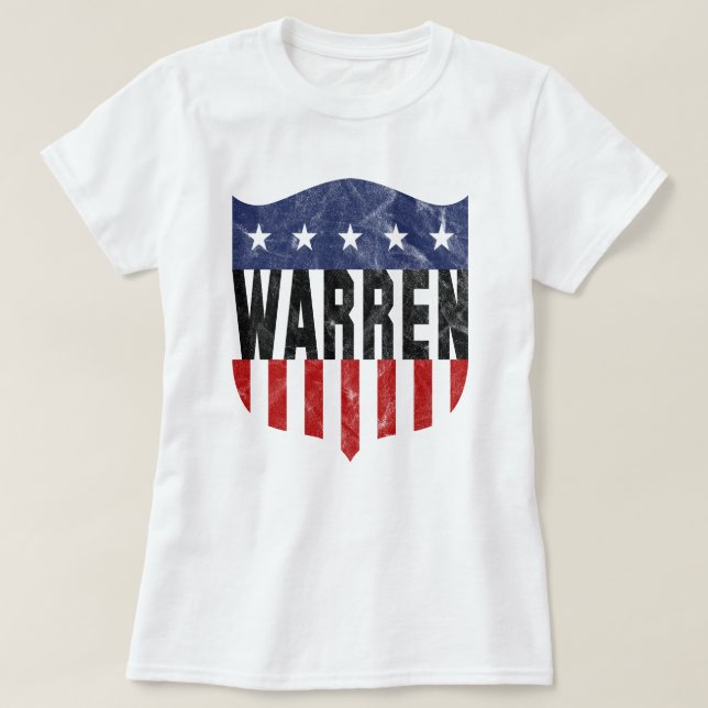 Camiseta Estrellas y rayas de WARREN (Diseño del anverso)
