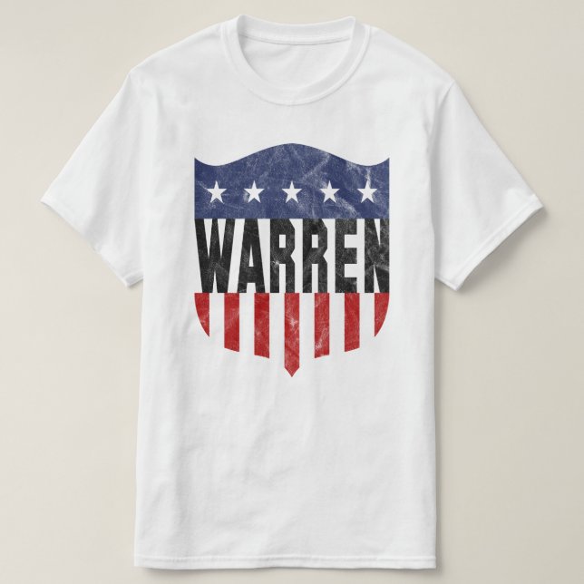Camiseta Estrellas y rayas de WARREN (Diseño del anverso)