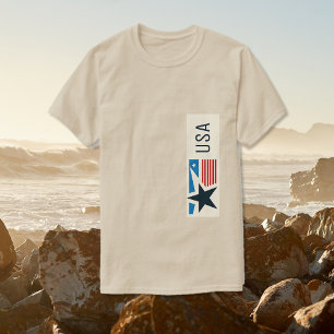 Camiseta Estrellas y rayas gráficas de Estados Unidos