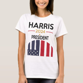 Camiseta Estrellas y rayas Kamala Harris por la presidencia