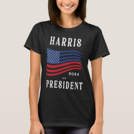 Camiseta Estrellas y rayas Kamala Harris por la presidencia