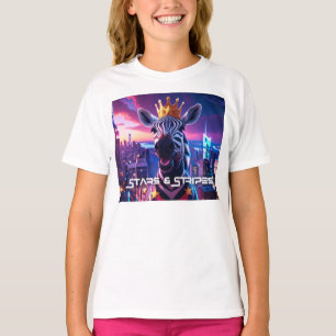 Camiseta Estrellas Y Rayas Zebra Zanzíbar