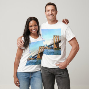 Camiseta Estribo de Nueva York del Puente de Brooklyn