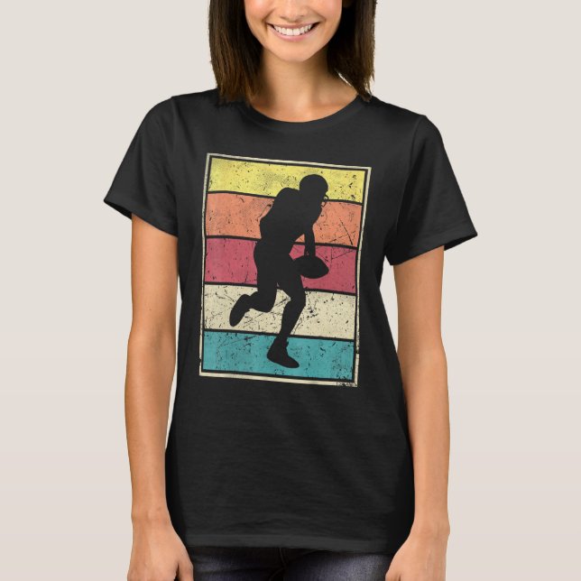 Camiseta Estribos clásicos retro de fútbol americano (Anverso)