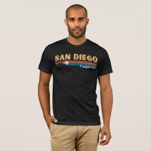 Camiseta Estribos de sol retro San Diego California