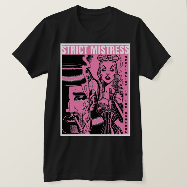 Camiseta Estricta amante (Anverso del diseño)