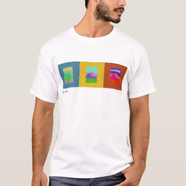 Camiseta estridente del tríptico de las motas