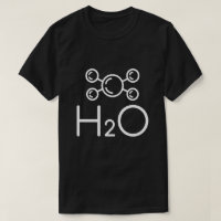 Estructura de la molécula de química del agua H2O