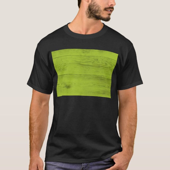 Camiseta Estructura de madera verde brillante como textura  (Anverso)