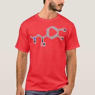 Camiseta Estructura molecular de la epinefrina
