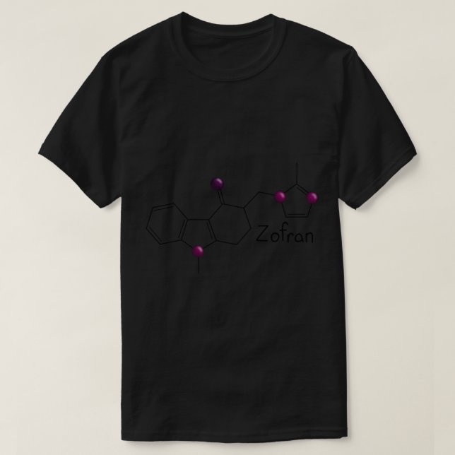 Camiseta Estructura química de Zofran (Diseño del anverso)