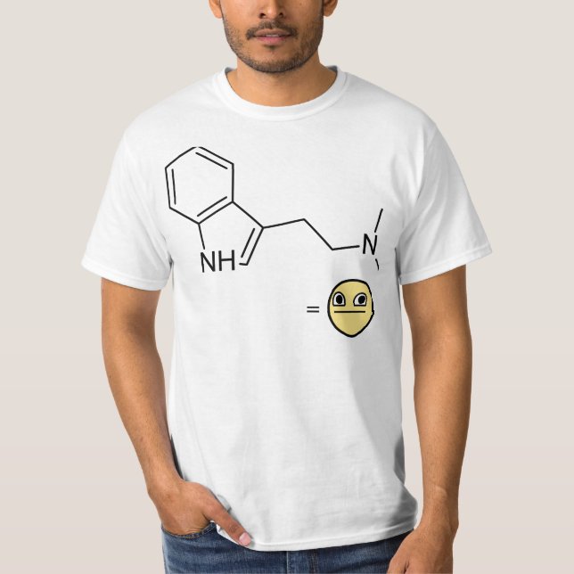 Camiseta Estructura química del DMT (Anverso)