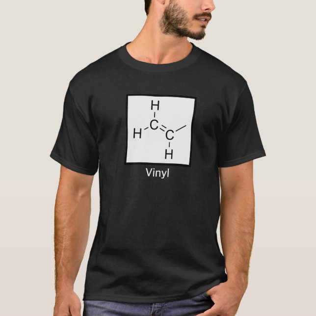 Camiseta Estructura química del vinilo (Anverso)