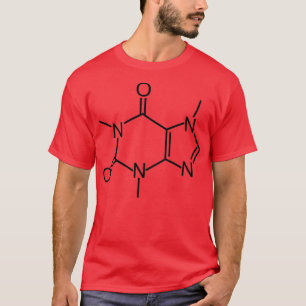 Camiseta Estructura simple de cafeína 1