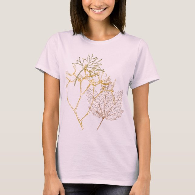 Camiseta Estructuras de hojas (Anverso)
