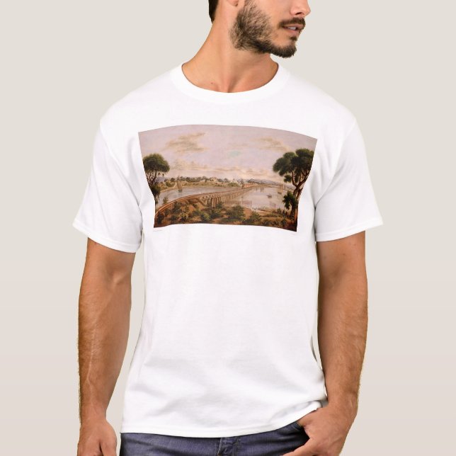 Camiseta Estuario de Oakland cerca del lago Merritt (1232A) (Anverso)