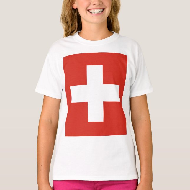 Camiseta Estuche de teléfono de bandera de Suiza (Anverso)