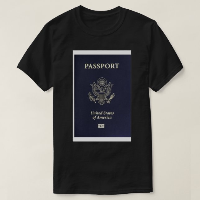 Camiseta Estuche para iPhone con pasaporte de Estados Unido (Diseño del anverso)
