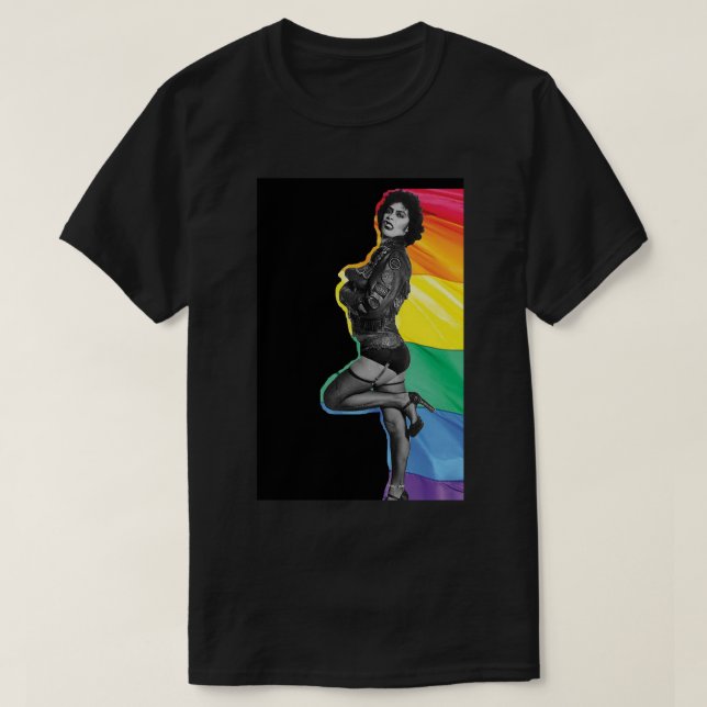 Camiseta Estuche para iPhone de Frank N Furter LGBTQ+ Pride (Diseño del anverso)